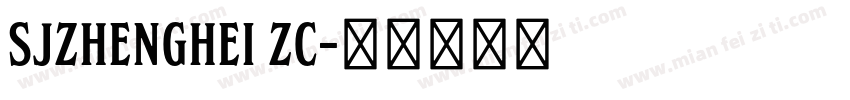 SJzhenghei ZC字体转换